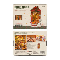 Rolife DIY Bookends Kit Christmas Indoor Scene Wooden Model Kit