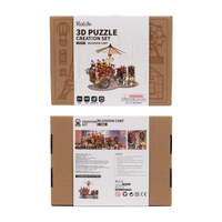 Rolife Diy Blossom Cart Wooden Model Kit