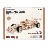 Rolife Mechanical Models F1 Racing Car Wooden Model Kit