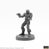 Reaper: Bones Black (Chronoscope): Blood Nebula Mercenary Unpainted Miniature