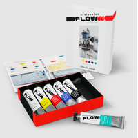 Scale 75 Scalecolor Flow: Primary 6 Colour Acrylic Paint Set