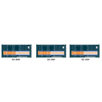 SDS Models HO 20' Containers Triple Pack CG PTC Blue