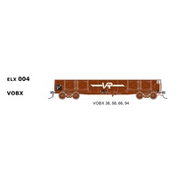 SDS Models HO Open Wagon VOBX (38,58,66,94) 4 Car Pack