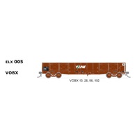 SDS Models HO Open Wagon VOBX (13,25,98,102) 4 Car Pack