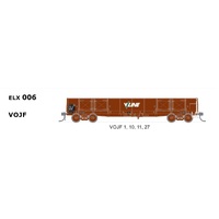 SDS Models HO Open Wagon VOJF (1,10,11,27) 4 Car Pack