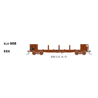 SDS Models HO Open Wagon ESX (3,6,10,13) 4 Car Pack