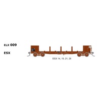 SDS Models HO Open Wagon ESX (14,19,21,26) 4 Car Pack