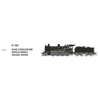 SDS Models HO K Class 160 Plate Cowcatcher Spoked Wheels Welded Tender DCC Locomotive