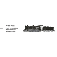 SDS Models HO K Class 190 Plate Cowcatcher Boxpok Wheels Welded Tender DCC Locomotive