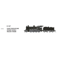 SDS Models HO K Class 105 1930's Lattice Cowcatcher Flare Top Tender DCC Locomotive