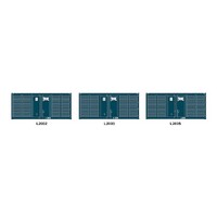 SDS Models HO 20 Foot Containers Triple Pack NVL PTC A