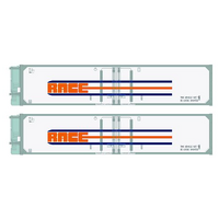 SDS Models HO LRC 40' Refrigerated Container RACE without PTC Logo 2 Pack