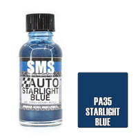 Scale Modeller Supply Auto Colour Starlight Blue Metallic 30mL Acrylic Lacquer Paint