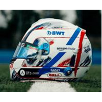 Spark 1/5 BWT Alpine F1 Team - Pierre Gasly - British GP 2024 Resin Model Helmet