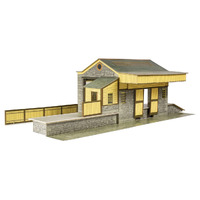 Superquick OO Stone Goods Shed Card Kit