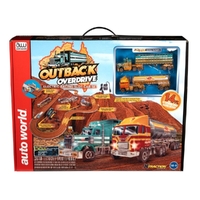 Autoworld Outback Overdrive Truckers 14' Slot Car Set