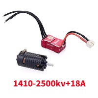 Surpass Rocket V2 Black Mini-Z 1410 brushless motor 2500kv w/Red 18A ESC combo set