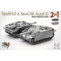 Takom 1/35 StuH 42 & StuG III Ausf. G Mid Production 2 in 1 Plastic Model Kit