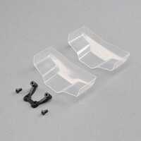 TLR Low Front Wing, Clear with Mount (2pcs, 22 5.0 DC Elite)