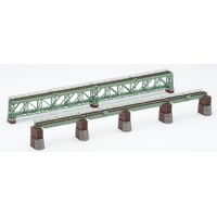 Tomix N Upper Road Iron Bridge set Green