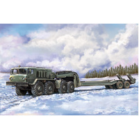 Trumpeter 1/72 MAZ-537G intermediate type with MAZ/ChMZAP 5247G semi-trailer Plastic Model Kit [0719