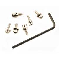 Traxxas Screws 3x10mm caphead machine (hex drive) (6), lockwashers (6)