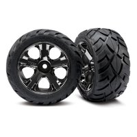 Traxxas Black-Chrome All-Star 2.8 Wheels/Anaconda Tyres TRA-3777A