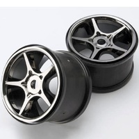 Traxxas Wheels Gemini 3.8" Black Chrome