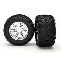 Traxxas Geode Chrome Wheels/ Maxx Tyres TRA-5674