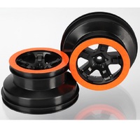 Traxxas Wheels Sct Black Orange Beadlock Style