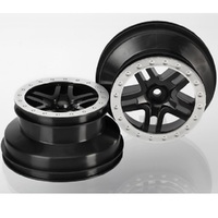 Traxxas Wheels, Sct Split-Spoke, Black, Satin