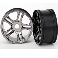 Traxxas Wheels Split Spoke Black Front