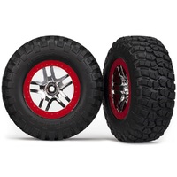 Traxxas Tyres And Wheels Assy Chrome Slash