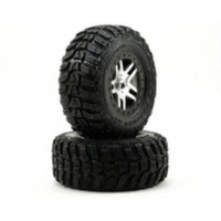 Traxxas Tyres & Wheels Assy Split Spoke Satin Black