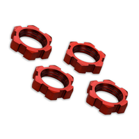 Traxxas Wheel Nuts Splined 17mm Serrated (4) RED