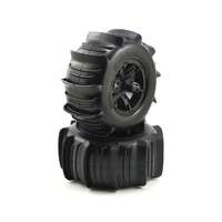 Traxxas X-Maxx Pre-Mounted Paddle Tires & Wheels (2) (Black)