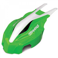 Traxxas Canopy, Front, Green/Wht, Aton