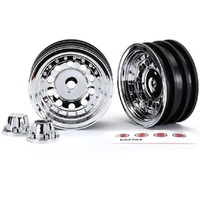 Traxxas Wheels, 1.9', Chr (2)/ Center Caps (2)