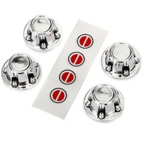 Traxxas Center Caps, Wheel (Chrome) (4)