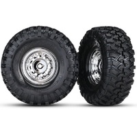 Traxxas Tires And Wheels, Assemb, Glued Chr