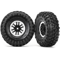 Traxxas Tires & Wheels, Ass, Glued, TRX-4, Satin Wheels, Canyon Trail 1.9 Tires (2)