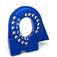 Traxxas Motor Mount Plate, TRX-4, 6061-T6 Alum, Blue-Anod