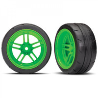 Traxxas Tires And Wheels, Assembled, Glued, Green