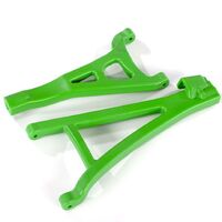 TRAXXAS REVO 2.0 SUSPENSION ARMS GREEN FRONT (LEFT) HEAVY DUTY UPPER (1)/ LOWER (1)