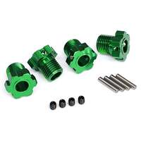 Traxxas 17mm Splined Wheel Hub Hex (Green) (4)