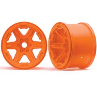 Traxxas Whls, 3.8' (Orange) (2) (17mm Splined)