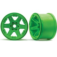 Traxxas Whls, 3.8' (Green) (2) (17mm Splined)