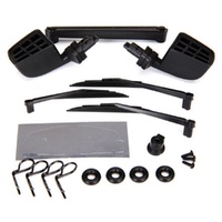 Traxxas Mirrors, Side, Blk (L&R) Windshield Wipers / Wiper Retainers