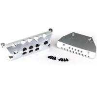 Traxxas Skid Plates, Mercedes-Benz G 63, F&R (Satin-Plated Finish)