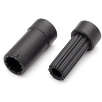 Traxxas Half Shafts, Ctr (Internal Splined (1) & External Splined (1)-Extra Short) (Plastic)